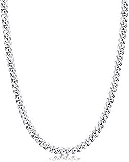 Evegfts Gold & Silver Chain Necklace - Cuban Chains for Men, Women & Kids - 3.5/5/6/9/12MM, 18/20/22/24/26 Inch