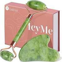 BAIMEI Gua Sha Set and Jade Roller, Jade Gua Sha & Face Rollers for Women, Self Care Gifts for Women, Body Muscle Relaxing, Improve Eye Puffiness, Skin Care Gift