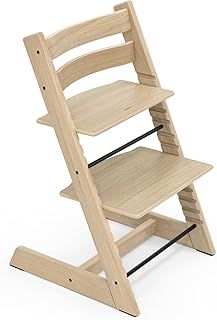 Tripp Trapp Chair from Stokke, Oak Natural - Adjustable, Convertible Chair for Toddlers, Children & Adults - Comfortable & Ergonomic - Made with Oak Wood