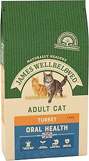 James Wellbeloved Complete Dry Oralcare Cat Food Turkey and Rice, 1.5 kg (Packaging May Vary)