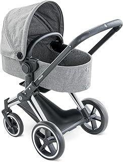 Corolle 9000140770 - Mon Grand Poupon Cybex Doll's Pram, for 36-42 cm Dolls, Buggy, 3-in-1, Foldable, Doll Toy, Doll Mum, from 3 Years, for Children