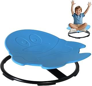 Penguin Swivel Chair for Kids, Autism Kids Spinning Chair, Sensory Balance Toys, Toddler Sit and Spin Wobble Chair, Autistic Adhd Chairs, Sit and Spin Training Body Coordination (Blue)