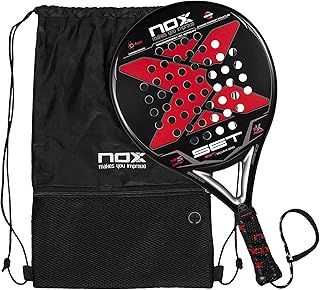 NOX Padel Racket Set – Exclusive Series, Black – Red, Standard (Amazon Exclusive Set 22)