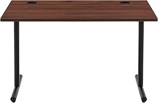 Amazon Basics Office Computer Desk, Walnut Desktop and Black Frame, Rectangular, Simple Assembly, 120 x 60 x 73.6 cm (Previously Movian brand)