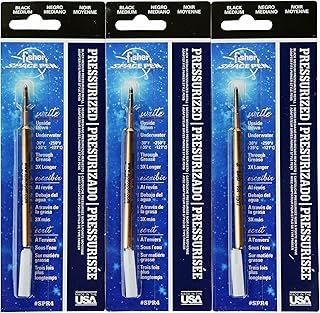 Fisher Space Pen 3 Pack Black SPR4 Refills for Bullet