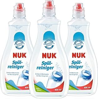 NUK Baby Bottle Cleanser | 500 ml | Ideal for Cleaning Baby Bottles, Teats & Accessories | Fragrance Free | pH Neutral | 3 Count