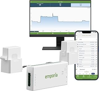Smart Home Energy Monitor | Vue - Real Time Electricity Monitor/Meter | Solar/Net Metering | (Monitor Only)