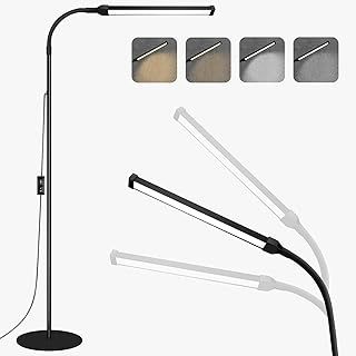 LED Floor Lamp for Office Bedroom, Adjustable Gooseneck Dimmable Standing Light, Reading Floor Lamp for Tattoo Sewing Craft, Lash Light for Eyelash Extensions