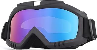 VJK Bike Goggles Motorcycle Goggles Riding/Dirt/Ski/ATV Motion Goggles Racing Helmet Goggles Motocross Goggles Ski Goggles Windproof Glasses for Adults