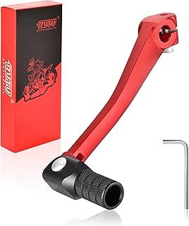 RUTU CNC Gear Shifter Alloy Folding Unbrakable 110CC 125CC Replacement for Dirt Pit Bike CRF50 XR50 Red-Black