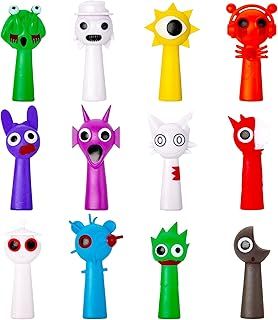 Gensly 12Pcs Creative Figure Toys Colorful Figures for Kids Game Figures for Fans Funny Collections Christmas Birthday Gifts