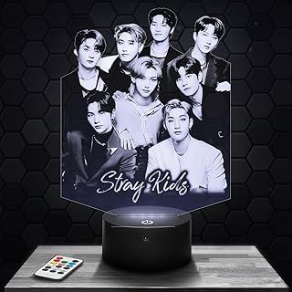Lampephoto.fr - Stray K 3D Lamp Deco Girl's Room 3D Stray K Object K-pop Korea Korean Pop Gift idea Soft Light Decoration Night Light Office Deco, Original Christmas, Gift idea for Teenagers TOP