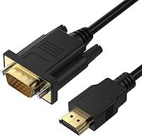 Zoye HDMI to VGA Cable,Gold Plated 1080P Adapter,Active HDMI Digital to VGA Analog Video Converter Cable for Desktop, Laptop, Projector, Monitor, HDTV, Xbox(1.8m)