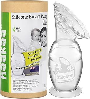 haakaa Manual Breast Pump Breast Milk Collector Milk Pump with Suction Base 5oz/150ml