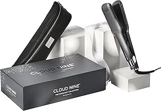 CLOUD NINE The New Wide Iron Hair Straightener Starlight Collection Grey | Variable Temperature Control | Revive Mode Mineral-Infused Plates | Digital Display 360° Swivel Cord | Shiny Sleek Results