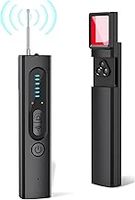 Hidden Camera Detectors, Camera Detector with 5 Levels Sensitivity 4 Modes, Portable Mini Design Spy Camera Detector for Hotel Bathroom Office Car Travel, 25H Working Time