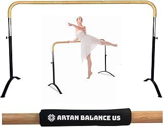 Ballet Barre Portable for Home or Studio, Height Adjustable Bar for Stretch, Pilates, Dance or Active Workouts, Single or Double Bar, Kids and Adults