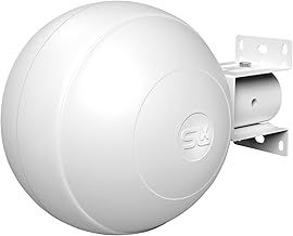 SLx Digital TV Aerial Outdoors, Digital Freeview, 360° Amplified Omni Directional TV Aerial, HD TV Antenna, Built In Powered Signal Booster, 4G & 5G Filter