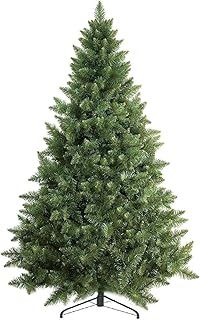 Prextex Pop Up Christmas Tree - 1.8 Meters Artificial Canadian Fir with 1200 Tips - Metal Stand, Easy Assembly, Realistic Green Christmas Tree - Suitable for Home and Office Christmas Decorations