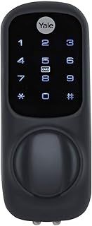 Yale Smart Living YD-01-CON-BL Keyless Connected Ready Smart Door Lock, 60mm Nightlatch Standard Security Black Cylinder, 60 mm Backset