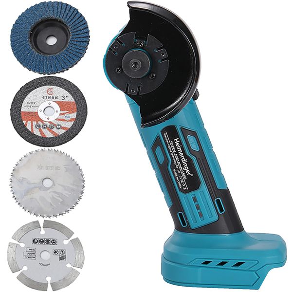 Brushless Mini Angle Grinder for Makita 18V Battery, 19500RPM Cordless Cutting Tool