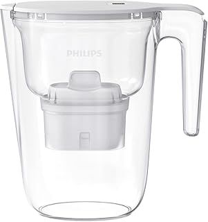 Philips Water Micro X-Clean Water Filter Jug, White.