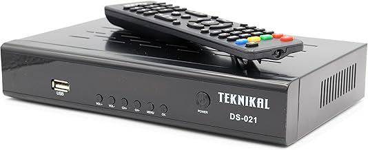 TEKNIKAL Full HD Satellite Receiver Set Top Box + Recorder + Tuner, Use SKY Dish to receive Free TV Channels