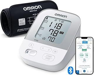 OMRON X4 Smart Automatic Upper Arm Blood Pressure Monitor - Clinically Validated BP Monitor for Use in Diabetics or During Pregnancy - BP Machine with Cuff 22-42 cm - Bluetooth and Free Smartphone App
