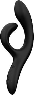 We-Vibe Nova 2 Rabbit Vibrator for Women - Vibrating Sex Toy for Clitoral and G-spot Stimulation - Flexible Vibrator with 10 Vibration Modes - App Controlled -Waterproof -Adult Toys for Couples -Black