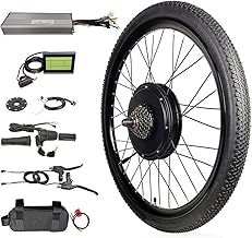 DREAMyun 48V 1500W Electric Bike Conversion Kit, 26" 27.5" 29" Front Rear Wheel Electric Bicycle Motor Conversion Kit E-Bike Cycling Hub