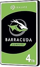 Seagate BarraCuda 4 TB 2.5 Inch Internal Hard Drive (15 mm Form Factor, 128 MB Cache SATA 6 GB/s Up to 140 MB/s)