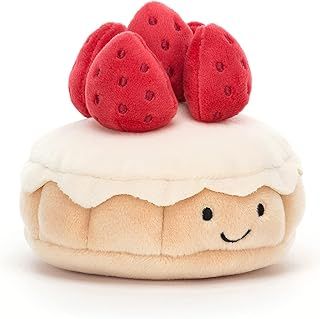Jellycat Pretty Patisserie Tarte au Fraises Collectable Plush Decoration
