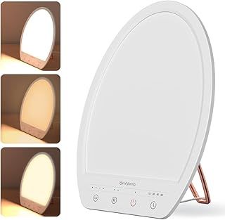 Comfytemp SAD Light Therapy Lamp, 10000 Lux Daylight Lamp with 3 Light Colors, 4 Brightness Levels, Timers, Natural Light Lamp for Seasonal Affective Disorder, Depression, Winter Light for Home Office