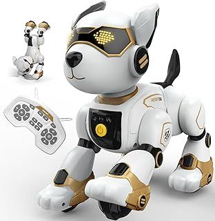 Anysun Robot Dog Toy - Rechargeable, Interactive, Programmable, Voice Commands, Remote Control, Touch Sensing for Boys & Girls