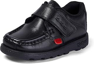 Kickers Boy's Fragma Single Strap Moc Toe Comfortable Leather Shoes