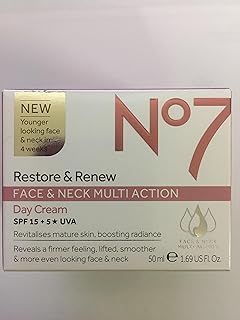 No 7 Restore & Renew Face & Neck MultiAction Day Cream SPF15+5*UVA