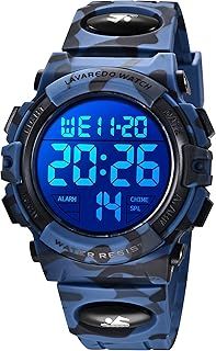 Kids Watches, Boys Digital Outdoor Sport Watch Multifunction Waterproof Digital Watch with LED Light Alarm and Calendar Date for 6-15 Year Old Boys Kids