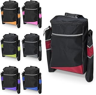 Biscay Mobility Crutch Bag - Red | Mobility Scooter Bags Wheelchair Bag Mobility Scooter Walking Stick Holder Wheelchair & Mobility Scooter Bags & Baskets Mobility Scooter Accessories