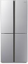 Fridgemaster MQ79394ES Freestanding American 4 Door Fridge Freezer 427L, Total No Frost, Inverter compressor, Silver, 64.3D x 79.4W x 181.6H cm, E Rated