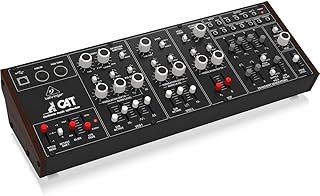 Behringer CAT Legendary Paraphonic Analog Synthesizer with Dual VCOs, 4 Mixable Waveforms, External Signal Processor, 16-Voice Poly Chain and Eurorack Format, Compatible with PC and Mac