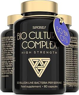 Probiotics Complex 50 Billion CFU - Bio Cultures Probiotics for Gut Health - Vegan Probiotic Supplements for Women Men Adults - 60 Acid-Resistant Capsules - 15 Strains with Prebiotics & Acidophilus