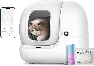 PETKIT PURA MAX 2 Self Cleaning Cat Litter Tray, App Control, 76L Extra Large Automatic Cat Litter Tray for Multi-cats, Odour Control with N50, xSecure Robot Litter Box, Includes Trash Liner