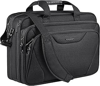 KROSER Laptop Bag Fits 17.3 Inch Laptop, Water Resistant Laptop Briefcase for Men Women Shoulder Bag Computer Bag with RFID Pockets Laptop Case for Work Travel Business School, Black