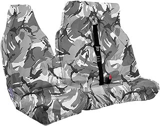 xxgrycamovset08 Urban Grey Camouflage Camo Van Seat Covers Single + Double