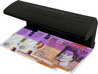Counterfeit Notes Money Detector - UV Bulb Light Fake Note Detector for All Businesses - Note Checker Easily Spots Fake Money Notes - Fraud Prevention Money Checker to Test ID - British Brand