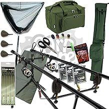 NGT Complete Carp Fishing Set Up 2 Rods Reels With Carryall Rod Holdall and Tackle RRP £199.99
