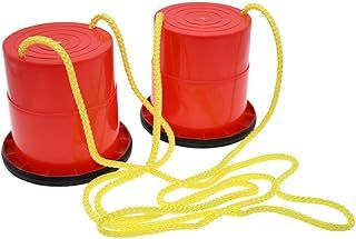 Pre-Sport Unisex-Youth Essential Stilts, Black/Red, One Size