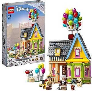 LEGO Disney and Pixar ‘Up’ House Buildable Toy with Balloons, Carl, Russell and Dug Figures, Collectible Model Set, Iconic Gift Idea for Kids, Girls & Boys 43217