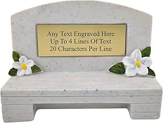 [Custom] Personalised Engraved Memorial Bench With Engraved Plaque Grave Marker Keepsake