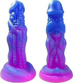 Realistic Dragon Dildo for Women, 7.8" Monster Huge Thick Anal Dildo with Strong Suction Cup, Fantasy G Spot Dildo Liquid Silicone Big Animal Dildo Adult Sex Toys for Women or Men